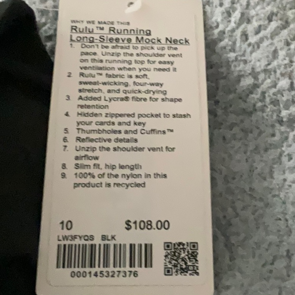 Lululemon Rulu running long sleeve mock neck - Picture 6 of 6